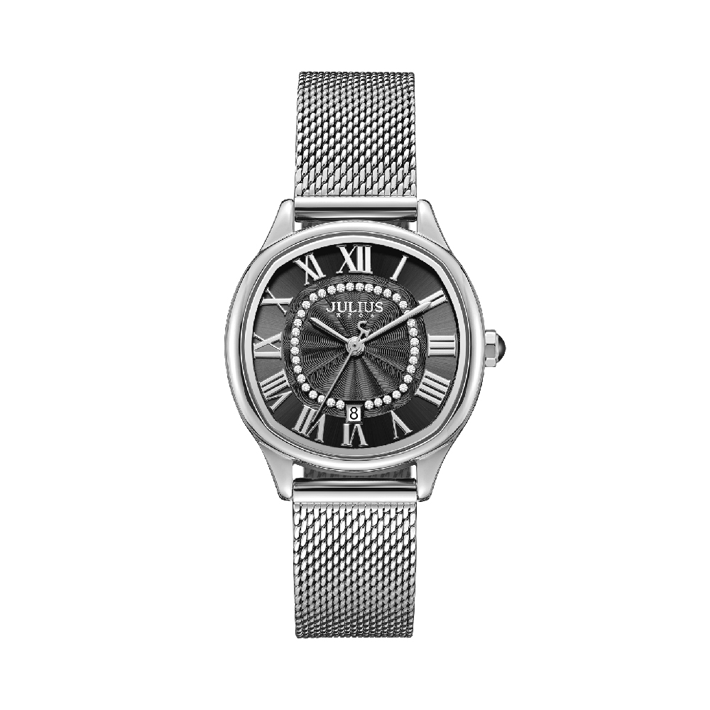 นาฬิกา Julius JA-1518 B สายสแตนเลส สีเงิน
