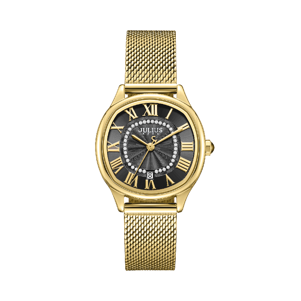 นาฬิกา Julius JA-1518 D สายสแตนเลส สีทอง