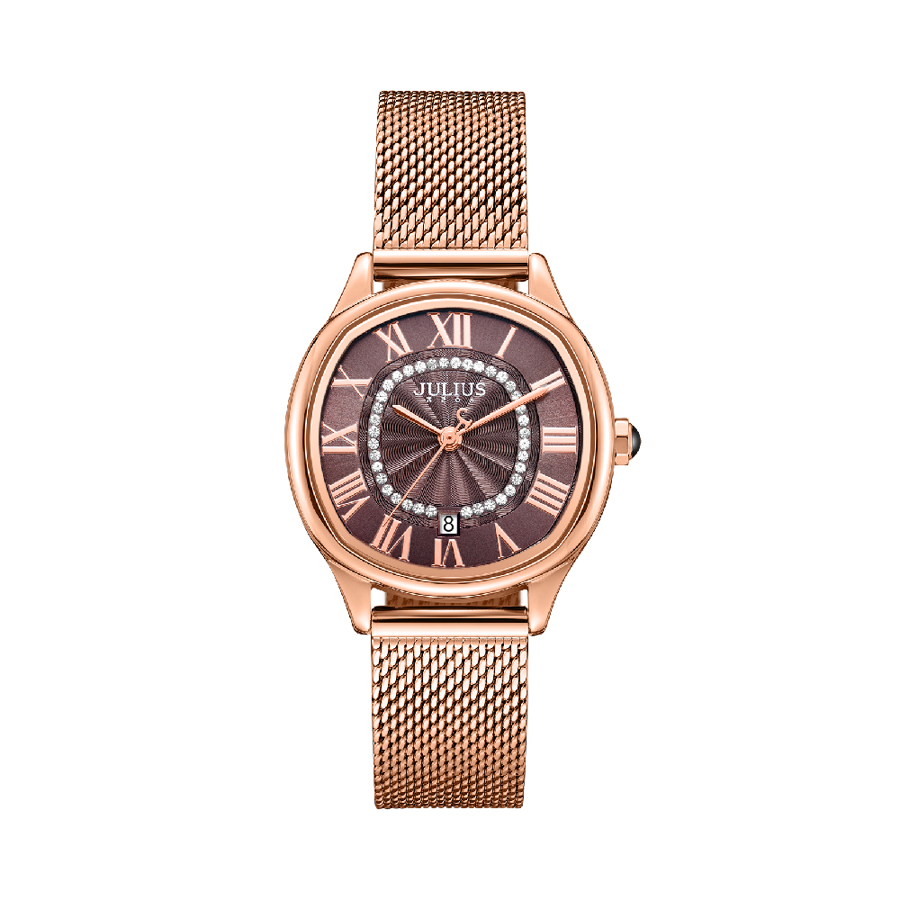 นาฬิกา Julius JA-1518 F สายสแตนเลส สีโรสโกลด์