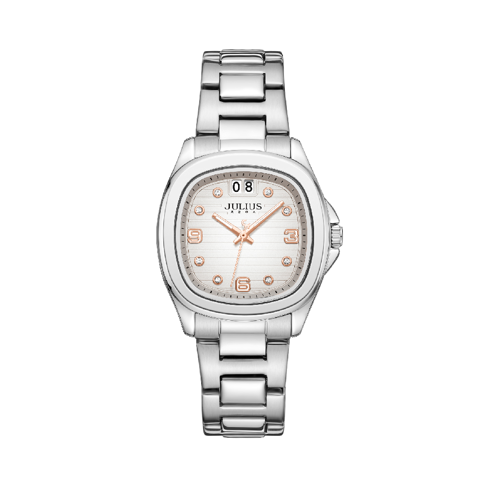 นาฬิกา Julius JA-1519 A สายสแตนเลส สีเงิน