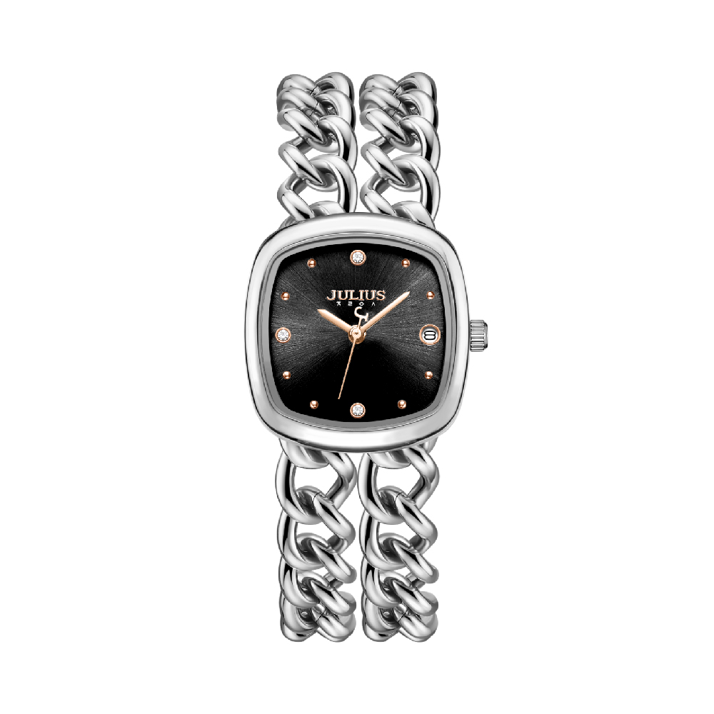 นาฬิกา Julius JA-1520 B สายสแตนเลส สีเงิน