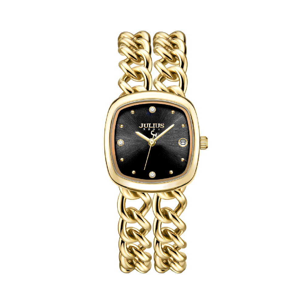 นาฬิกา Julius JA-1520 D สายสแตนเลส สีทอง