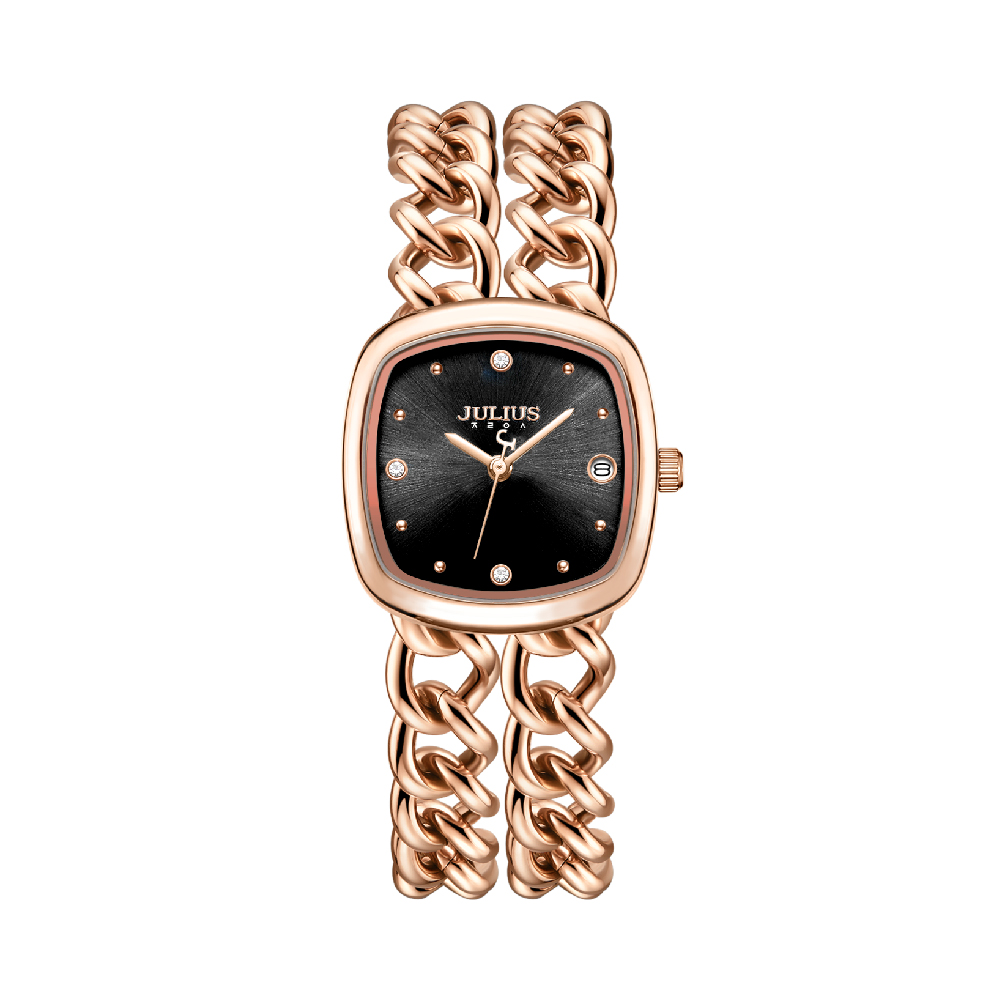 นาฬิกา Julius JA-1520 F สายสแตนเลส สีโรสโกลด์