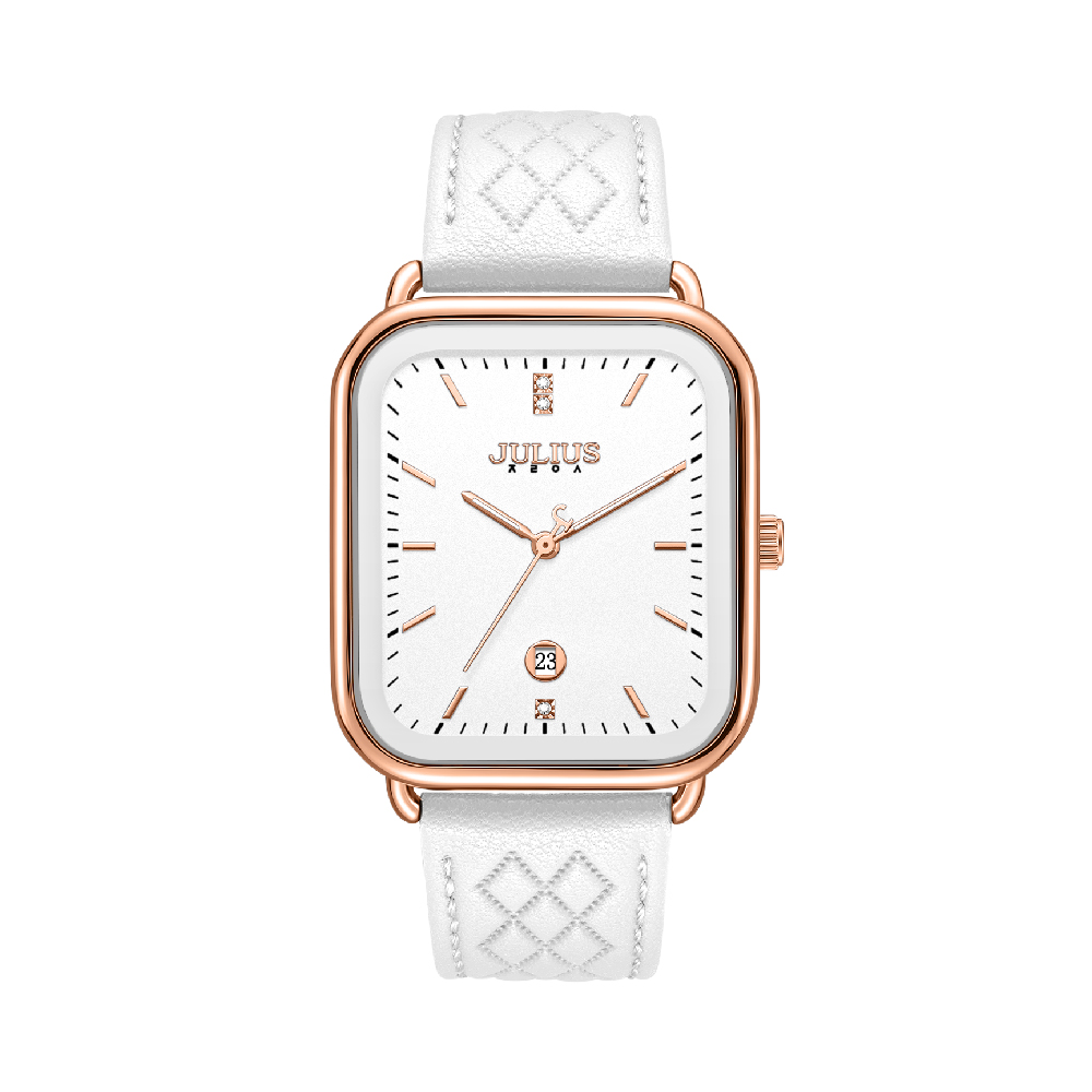 นาฬิกา Julius JA-1531 A สายหนัง สีขาว