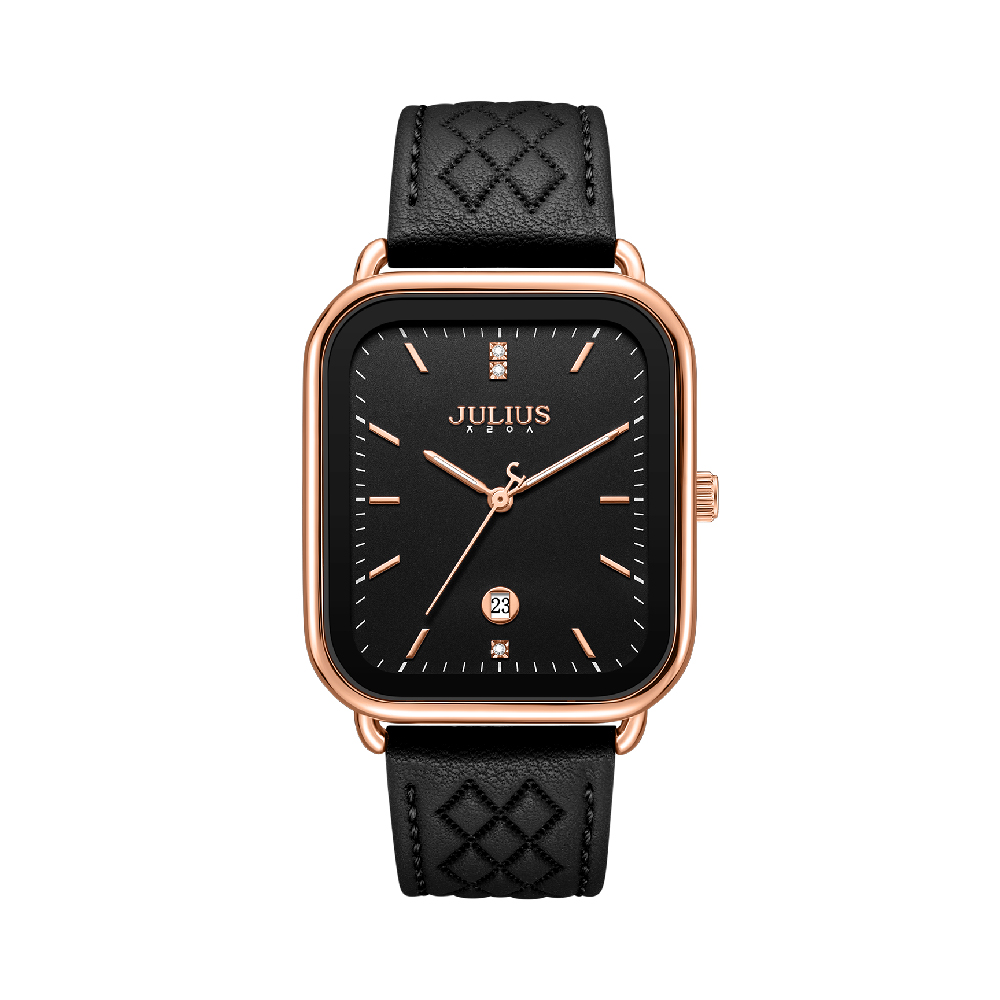 นาฬิกา Julius JA-1531 D สายหนัง สีดำ