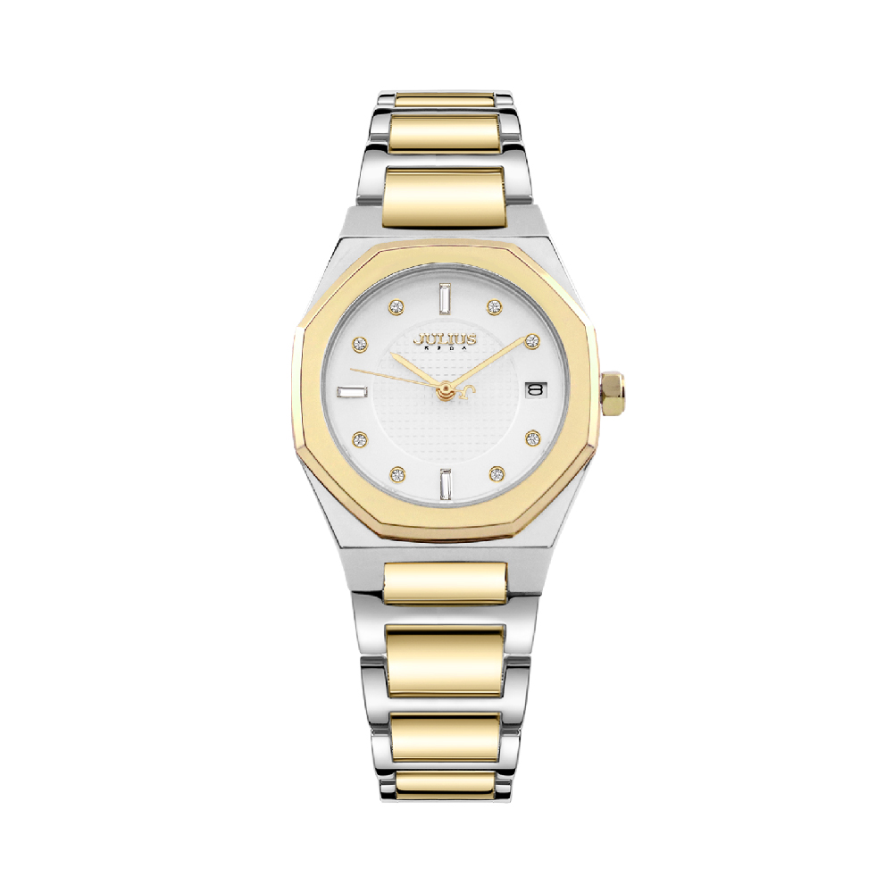 นาฬิกา Julius JA-1532 G สายสแตนเลส สีสองกษัตริย์