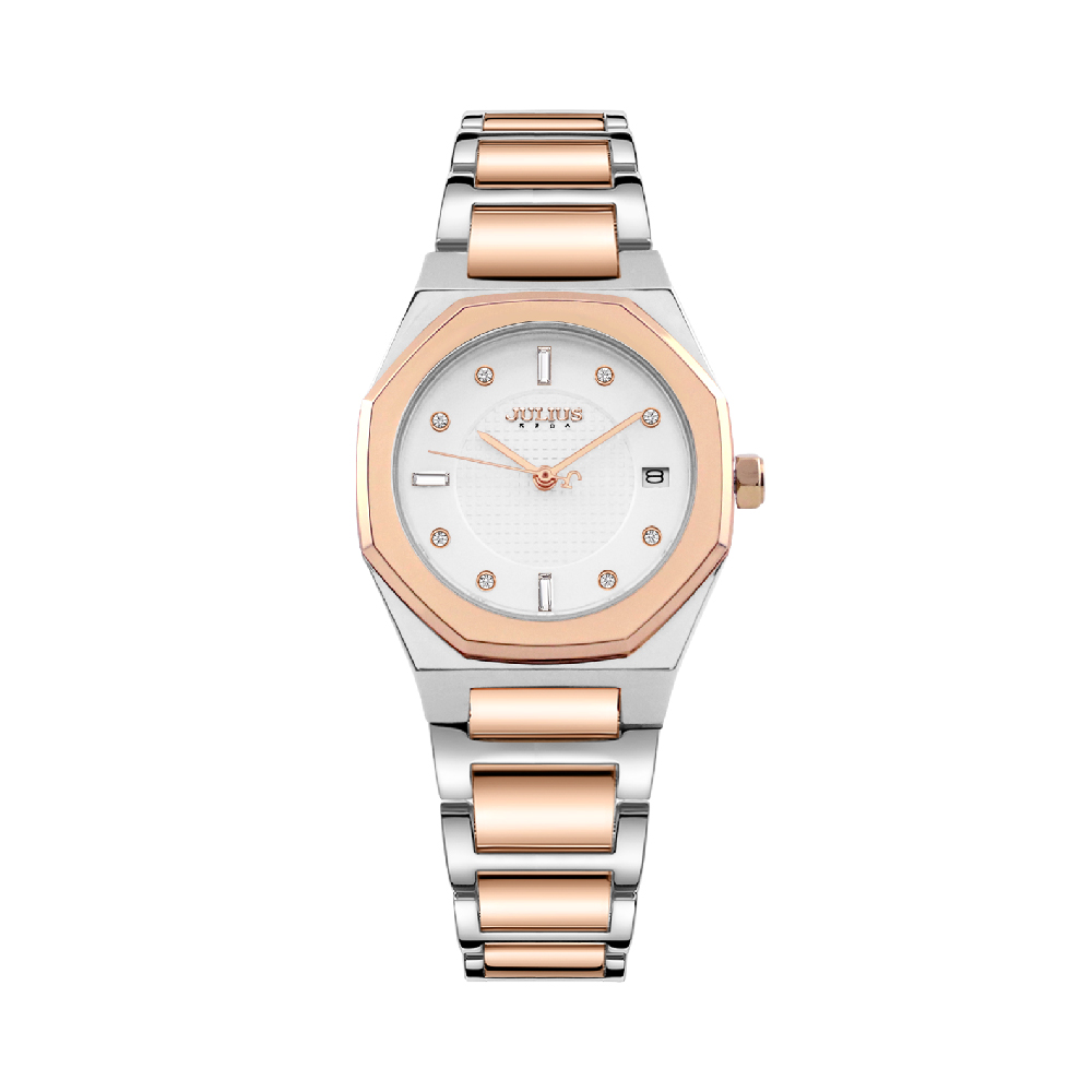 นาฬิกา Julius JA-1532 H สายสแตนเลส สีสองกษัตริย์