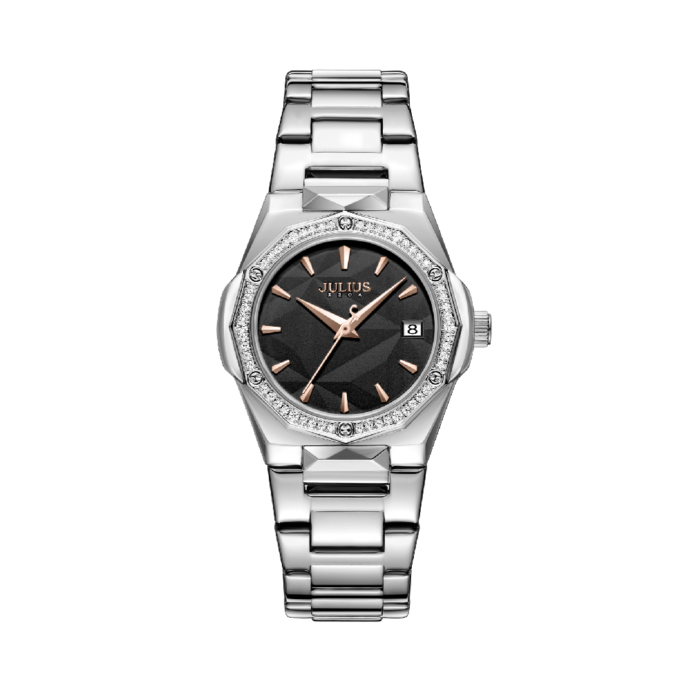นาฬิกา Julius JA-1533 B สายสแตนเลส สีเงิน