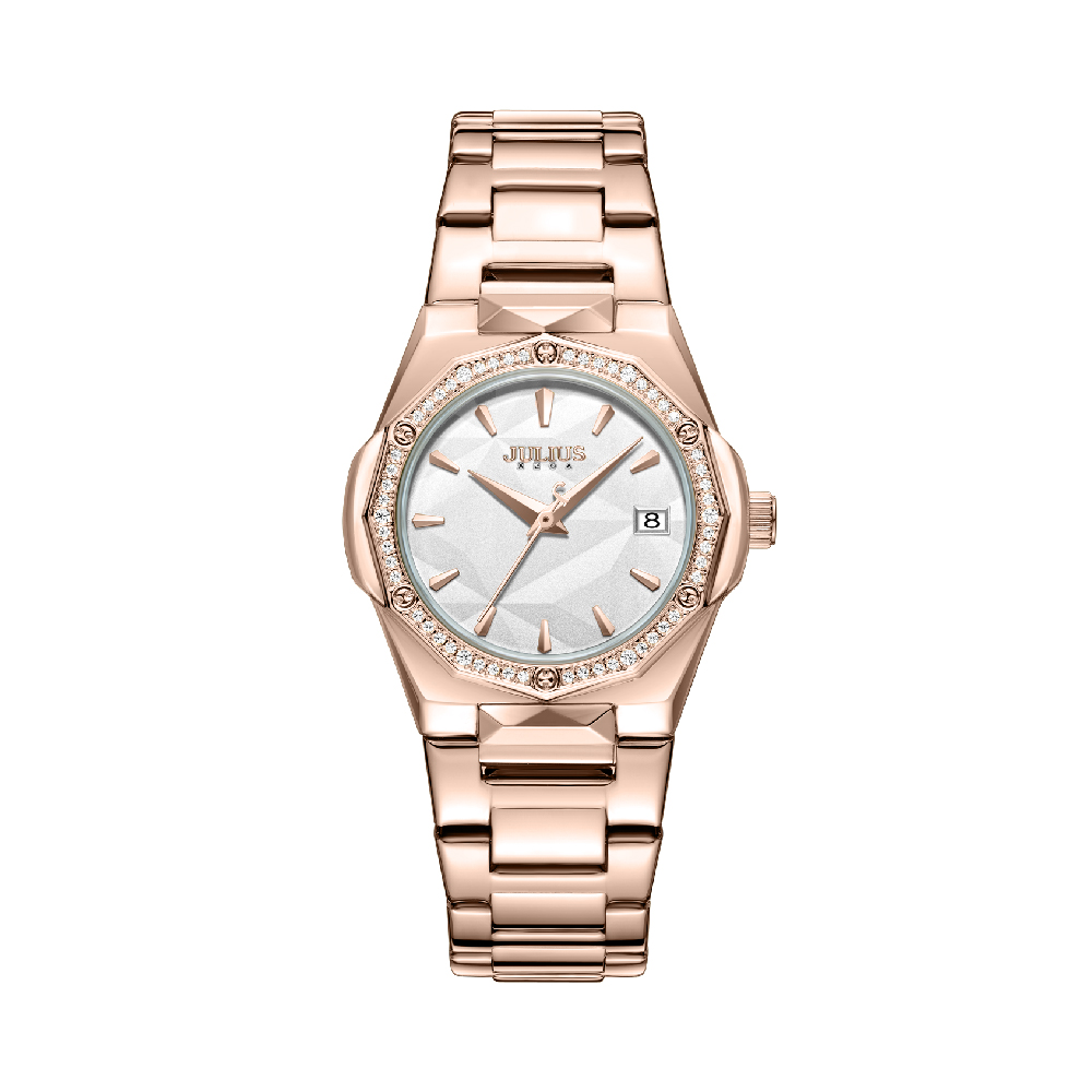 นาฬิกา Julius JA-1533 E สายสแตนเลส สีโรสโกลด์