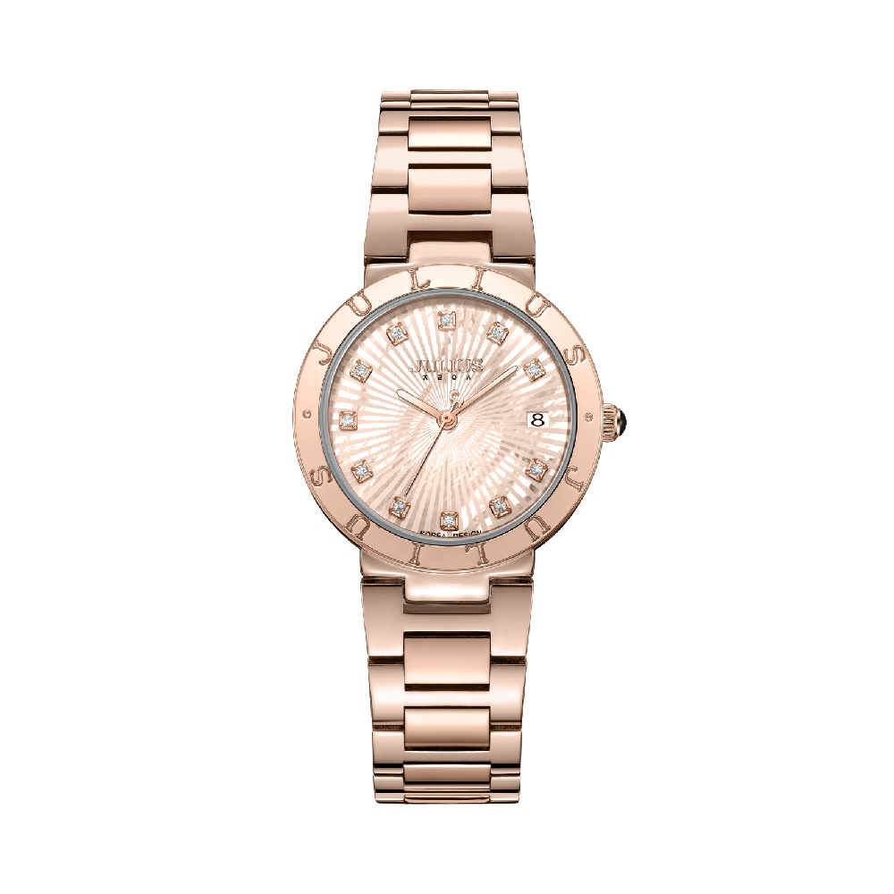 นาฬิกา Julius JA-1535 E สายสแตนเลส สีโรสโกลด์