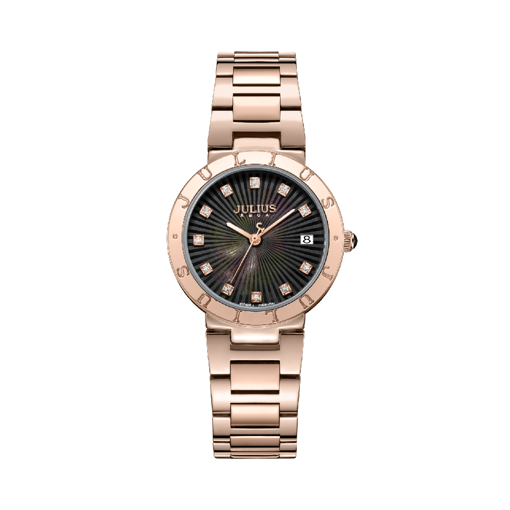 นาฬิกา Julius JA-1535 F สายสแตนเลส สีโรสโกลด์