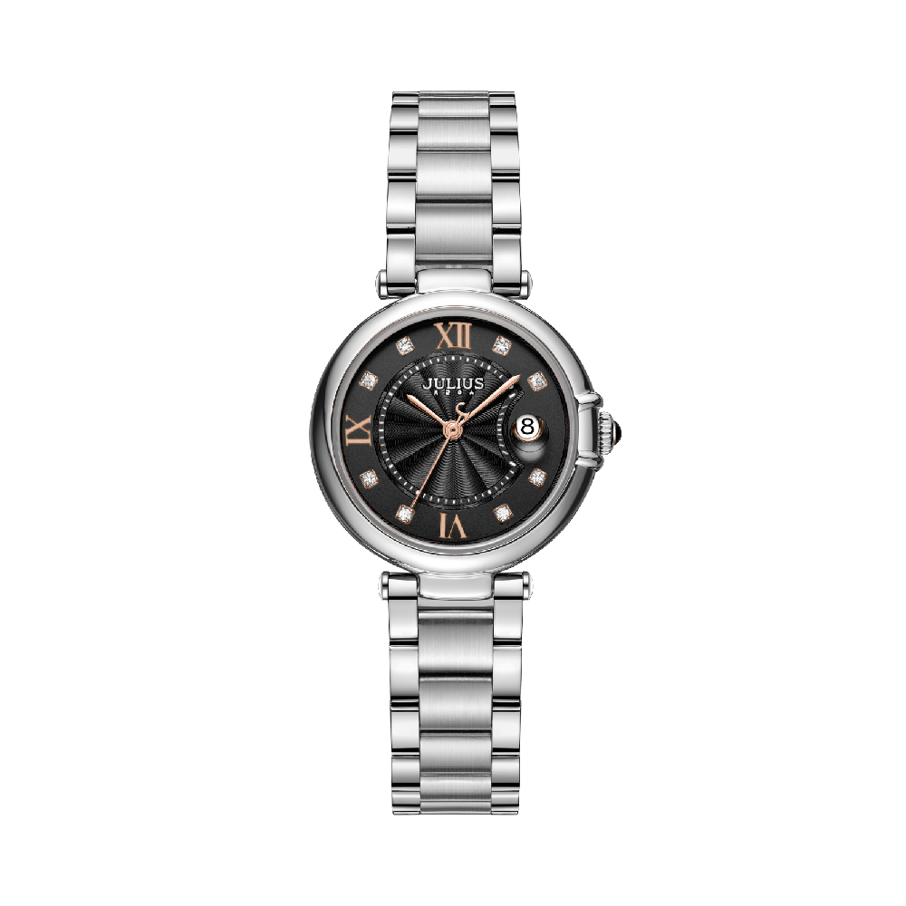 นาฬิกา Julius JA-1536 B สายสแตนเลส สีเงิน