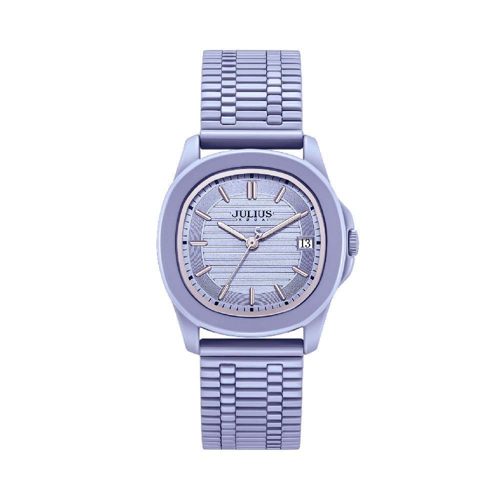 นาฬิกา Julius JA-1541 D สายสแตนเลส สีม่วง