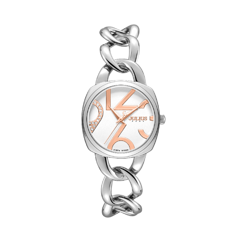 นาฬิกา Julius JA-1542 A สายสแตนเลส สีเงิน