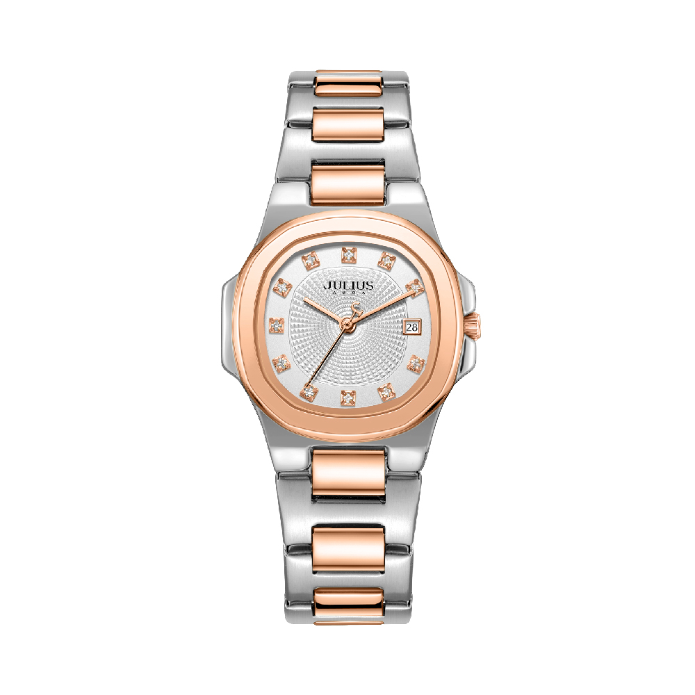 นาฬิกา Julius JA-1544 H สายสแตนเลส สีสองกษัตริย์