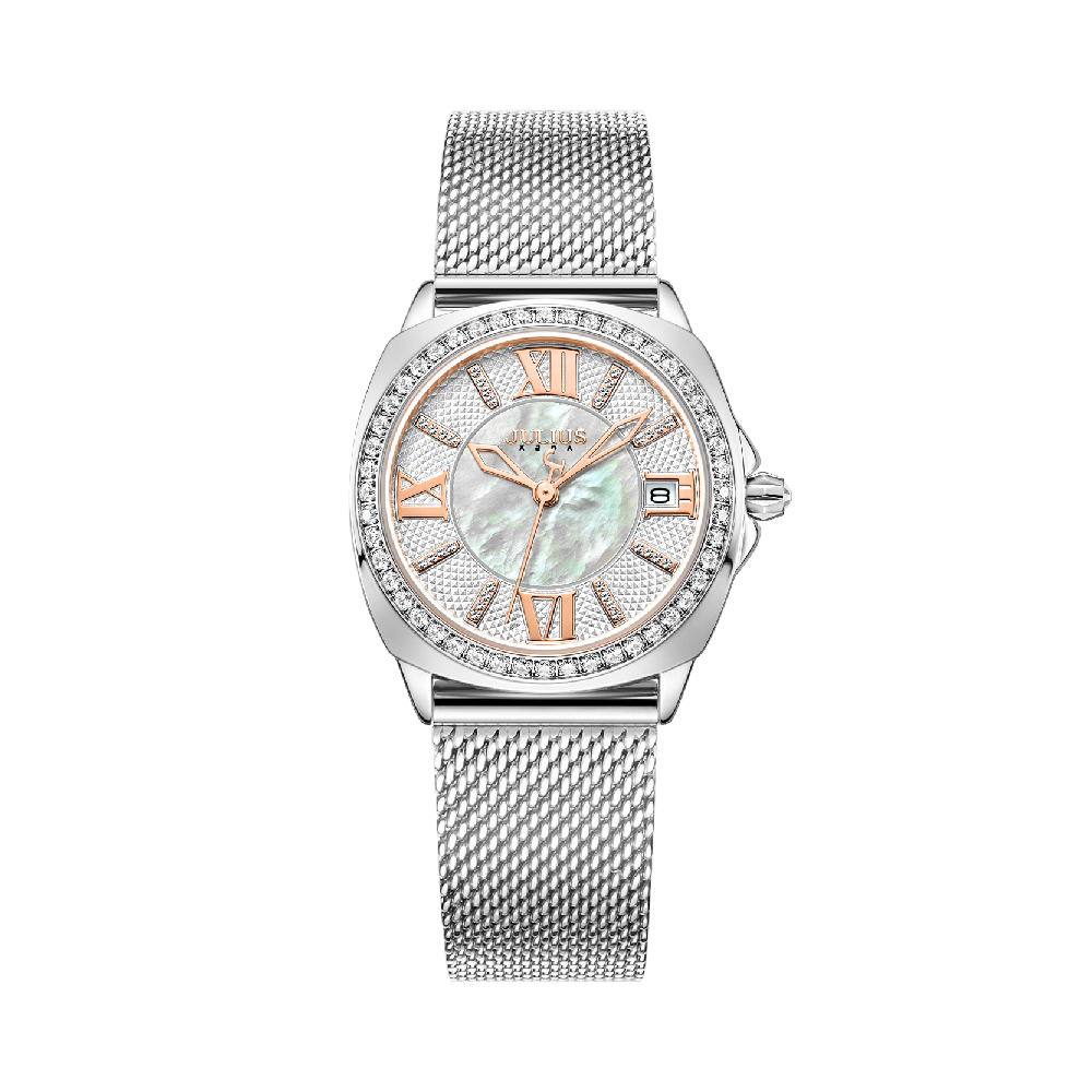นาฬิกา Julius JA-1547 A สายสแตนเลส สีเงิน