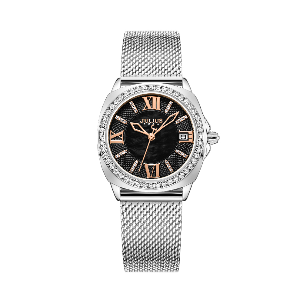 นาฬิกา Julius JA-1547 B สายสแตนเลส สีเงิน