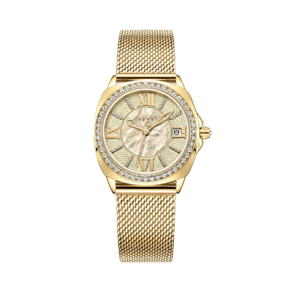 นาฬิกา Julius JA-1547 C สายสแตนเลส สีทอง