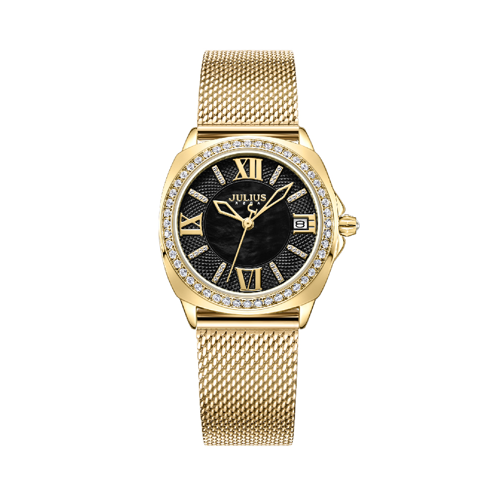 นาฬิกา Julius JA-1547 D สายสแตนเลส สีทอง