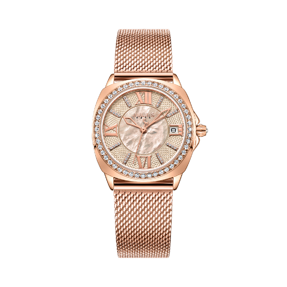 นาฬิกา Julius JA-1547 E สายสแตนเลส สีโรสโกลด์