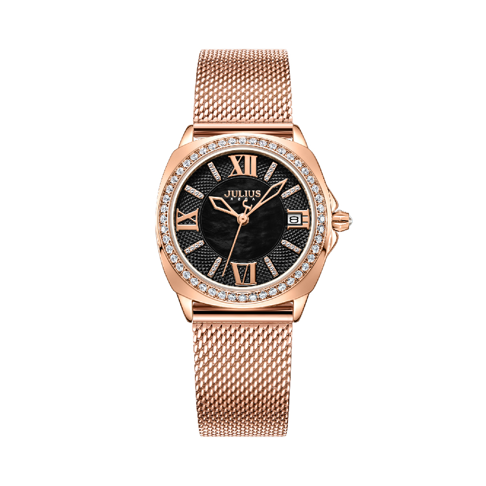 นาฬิกา Julius JA-1547 F สายสแตนเลส สีโรสโกลด์