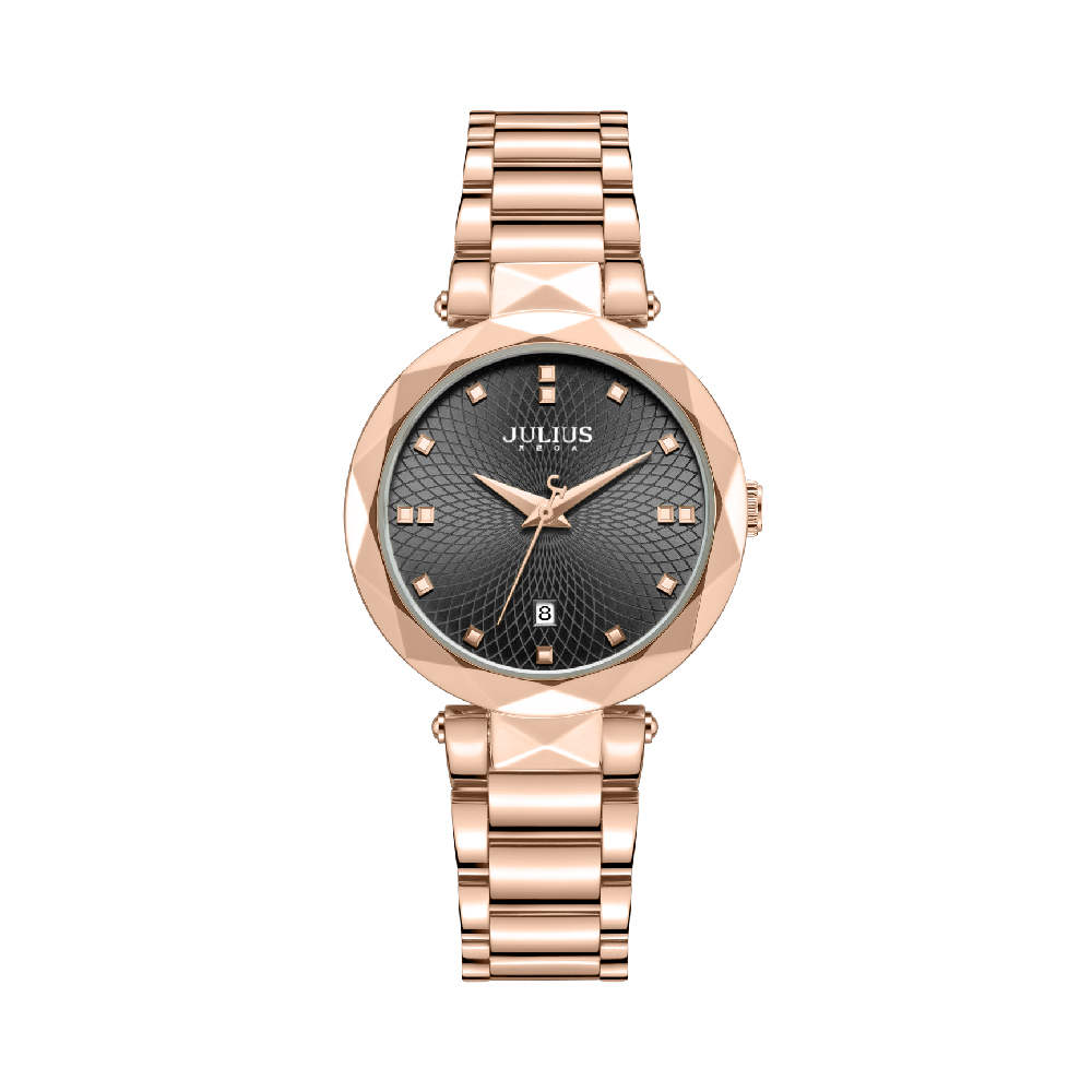 นาฬิกา Julius JA-1549 E สายสแตนเลส สีโรสโกลด์