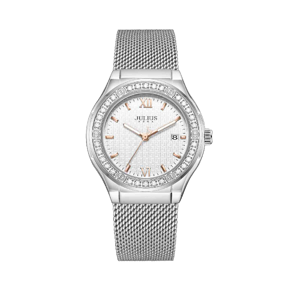 นาฬิกา Julius JA-1550 A สายสแตนเลส สีเงิน