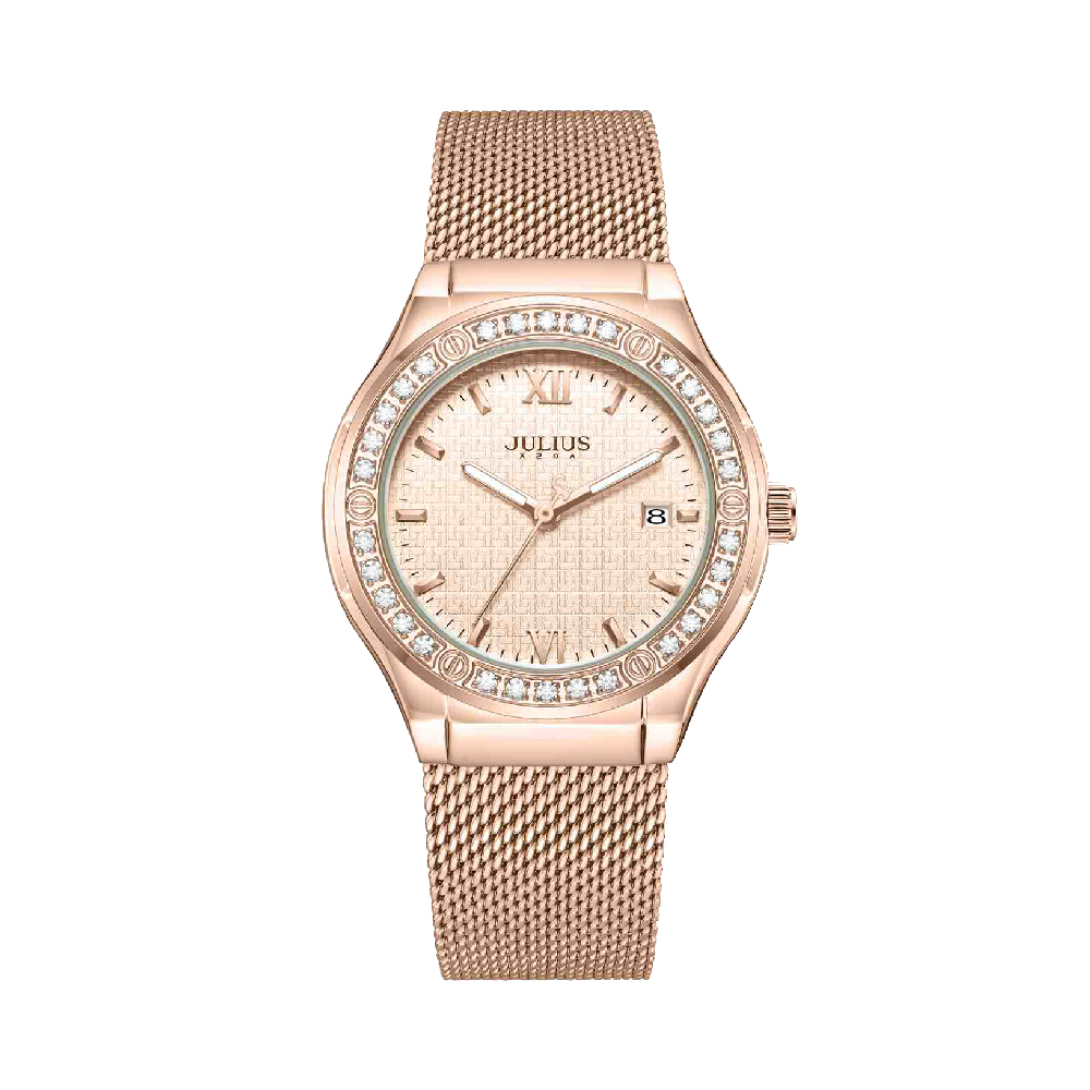 นาฬิกา Julius JA-1550 C สายสแตนเลส สีโรสโกลด์