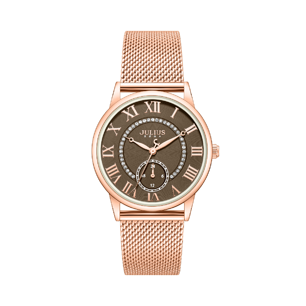 นาฬิกา Julius JA-1551 D สายสแตนเลส สีโรสโกลด์