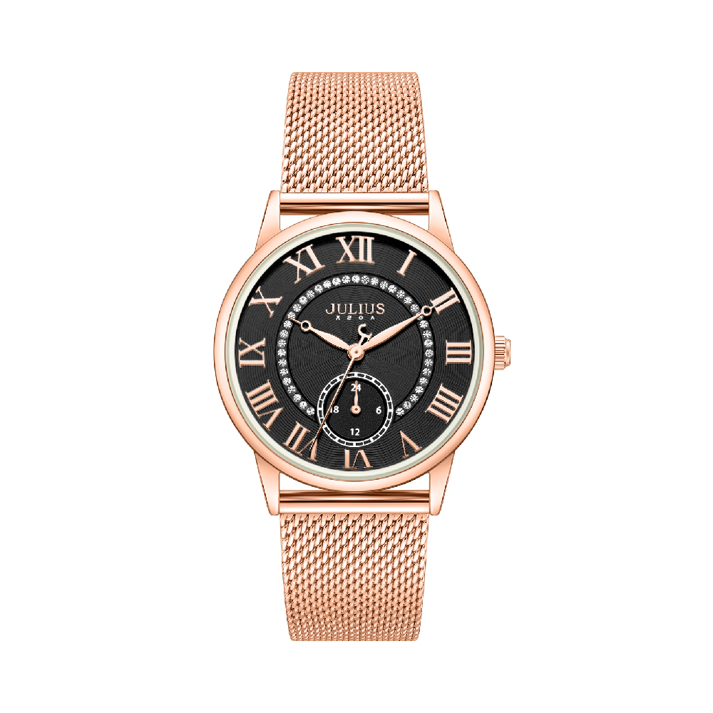 นาฬิกา Julius JA-1551 E สายสแตนเลส สีโรสโกลด์