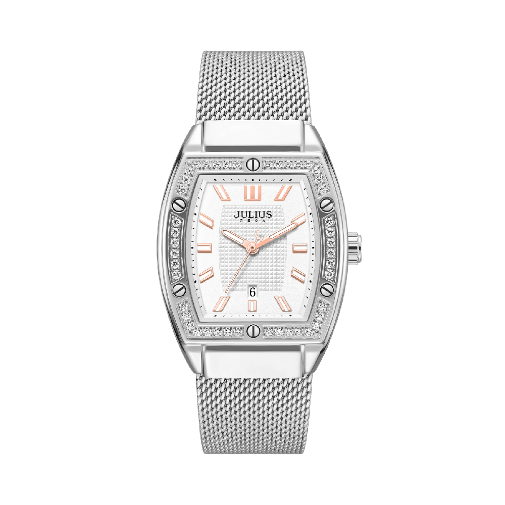 นาฬิกา Julius JA-1553 A สายสแตนเลส สีเงิน
