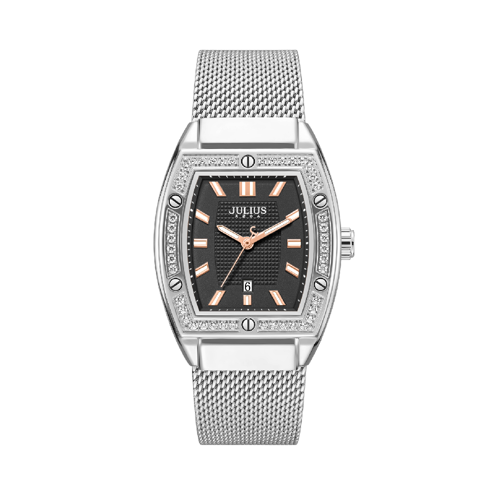 นาฬิกา Julius JA-1553 B สายสแตนเลส สีเงิน