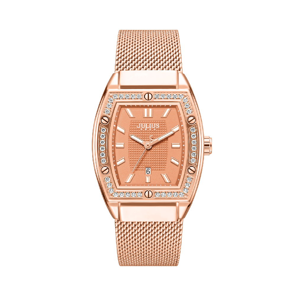 นาฬิกา Julius JA-1553 E สายสแตนเลส สีโรสโกลด์