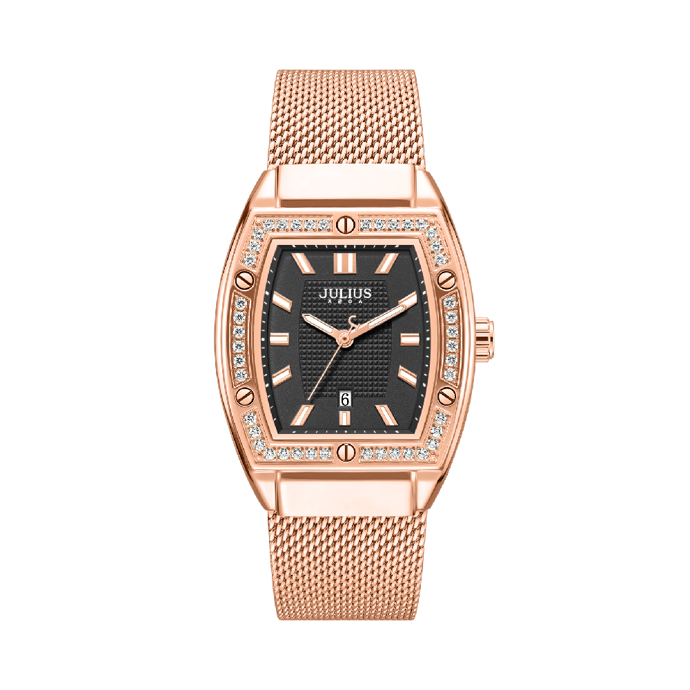 นาฬิกา Julius JA-1553 F สายสแตนเลส สีโรสโกลด์