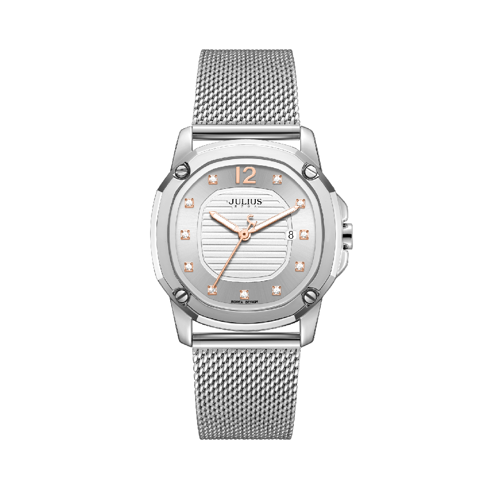 นาฬิกา Julius JA-1554 A สายสแตนเลส สีเงิน