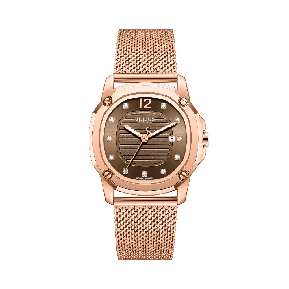 นาฬิกา Julius JA-1554 E สายสแตนเลส สีโรสโกลด์