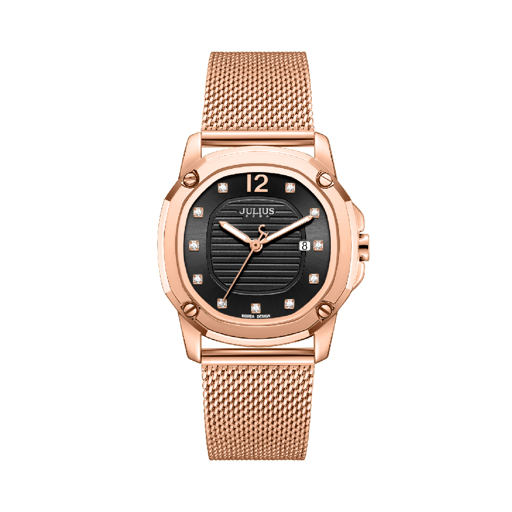 นาฬิกา Julius JA-1554 F สายสแตนเลส สีโรสโกลด์