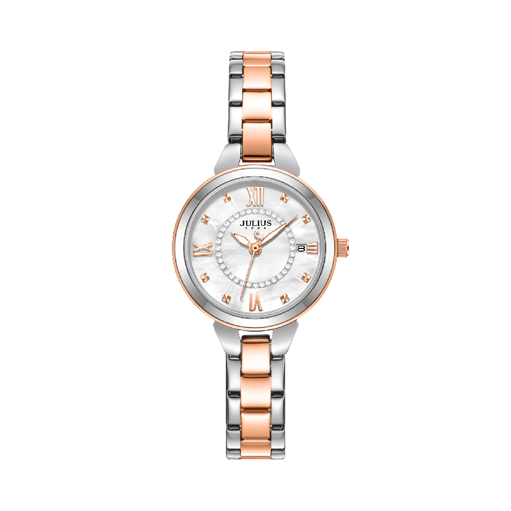 นาฬิกา Julius JA-1587 E สายสแตนเลส สีสองกษัตริย์