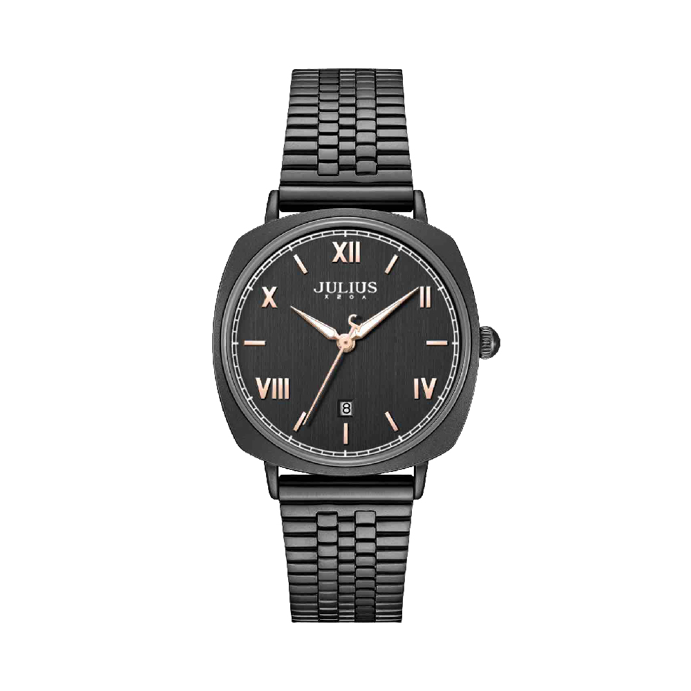 นาฬิกา Julius JA-1589 D สายสแตนเลส สีดำ
