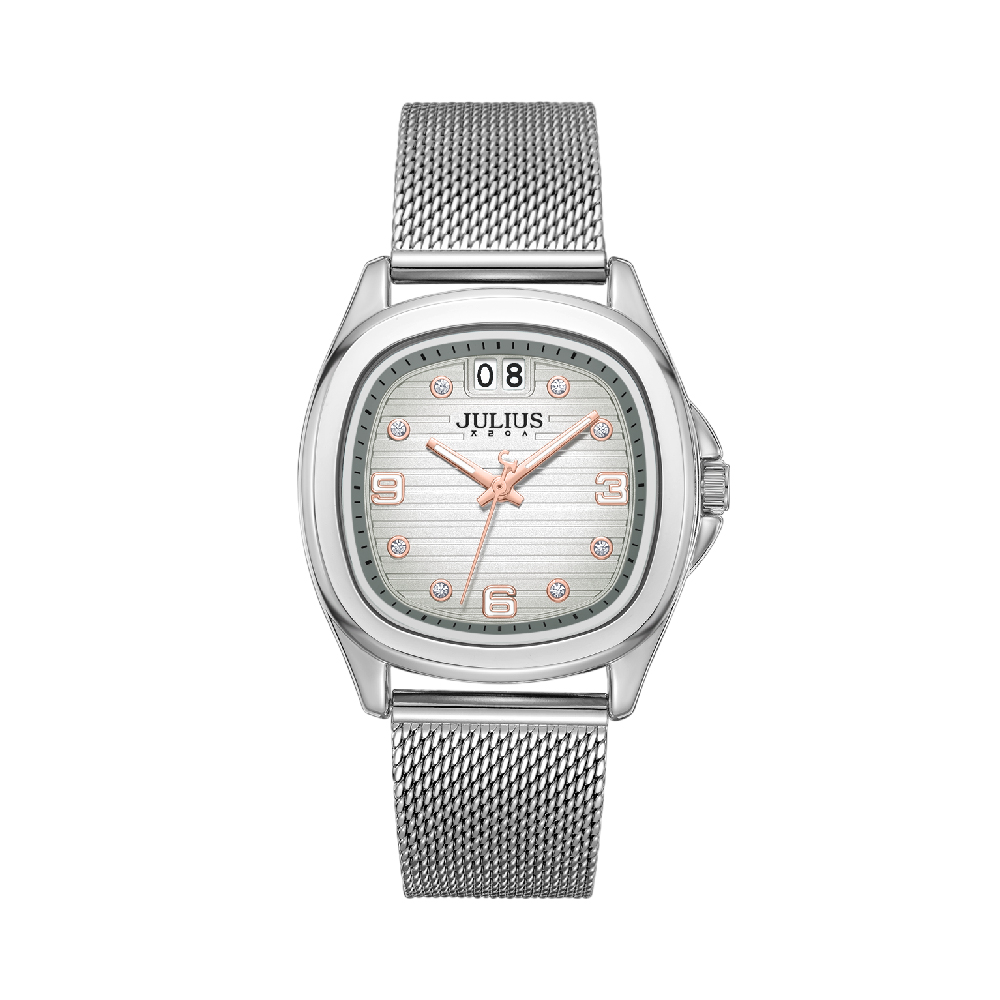 นาฬิกา Julius JA-1594 A สายสแตนเลส สีเงิน