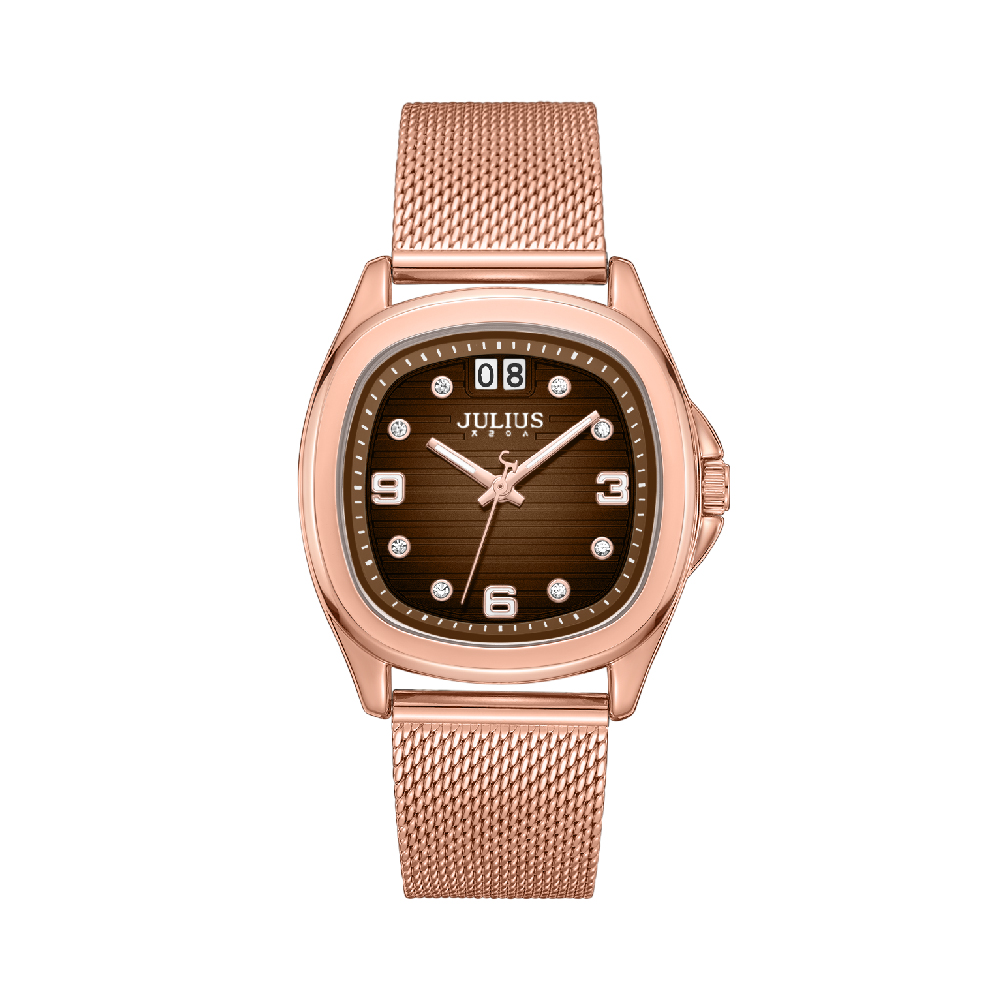 นาฬิกา Julius JA-1594 D สายสแตนเลส สีโรสโกลด์