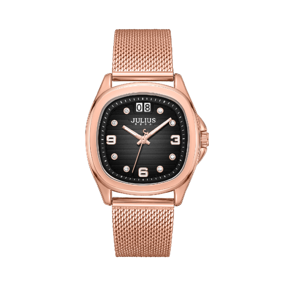 นาฬิกา Julius JA-1594 E สายสแตนเลส สีโรสโกลด์