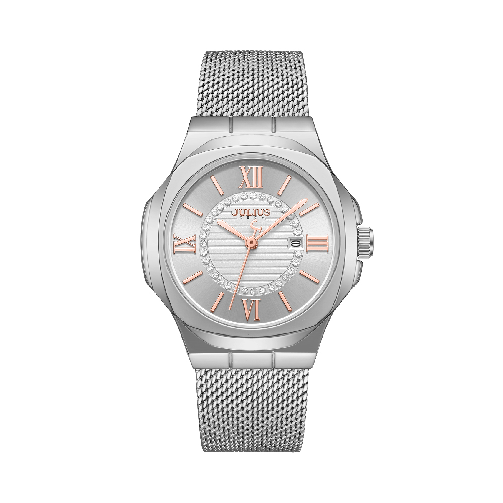 นาฬิกา Julius JA-1596 A สายสแตนเลส สีเงิน