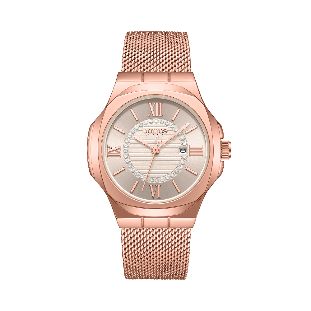 นาฬิกา Julius JA-1596 C สายสแตนเลส สีโรสโกลด์
