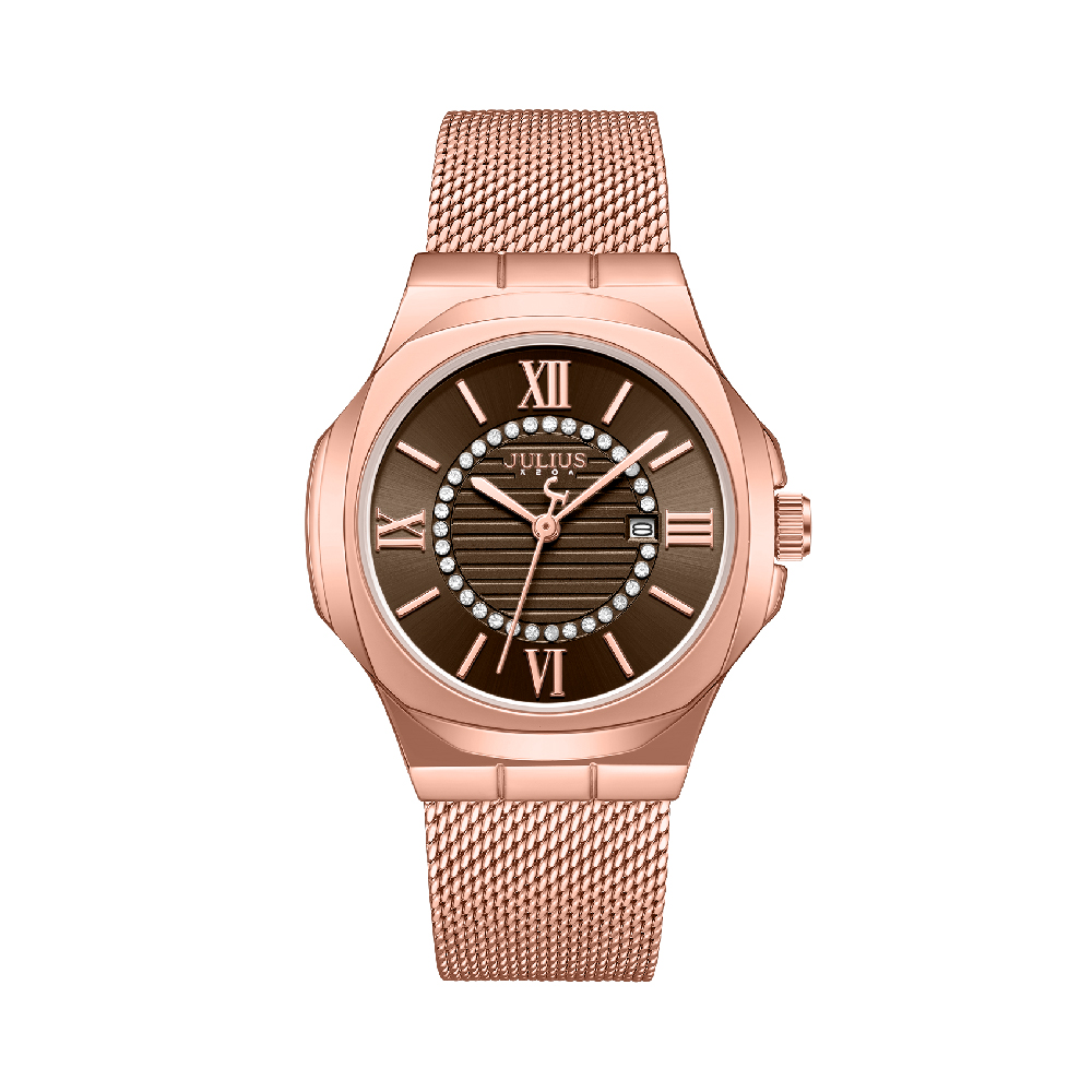 นาฬิกา Julius JA-1596 D สายสแตนเลส สีโรสโกลด์