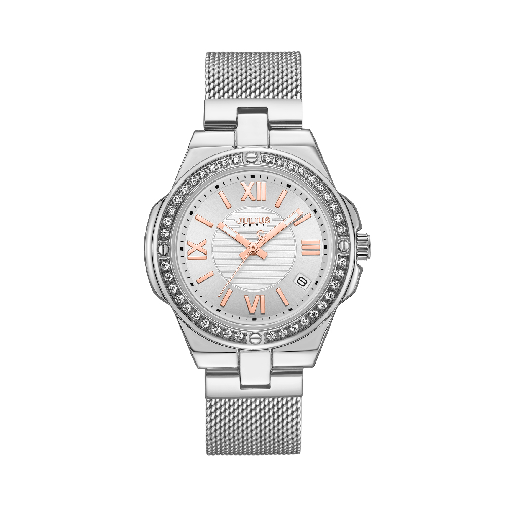นาฬิกา Julius JA-1597 A สายสแตนเลส สีเงิน