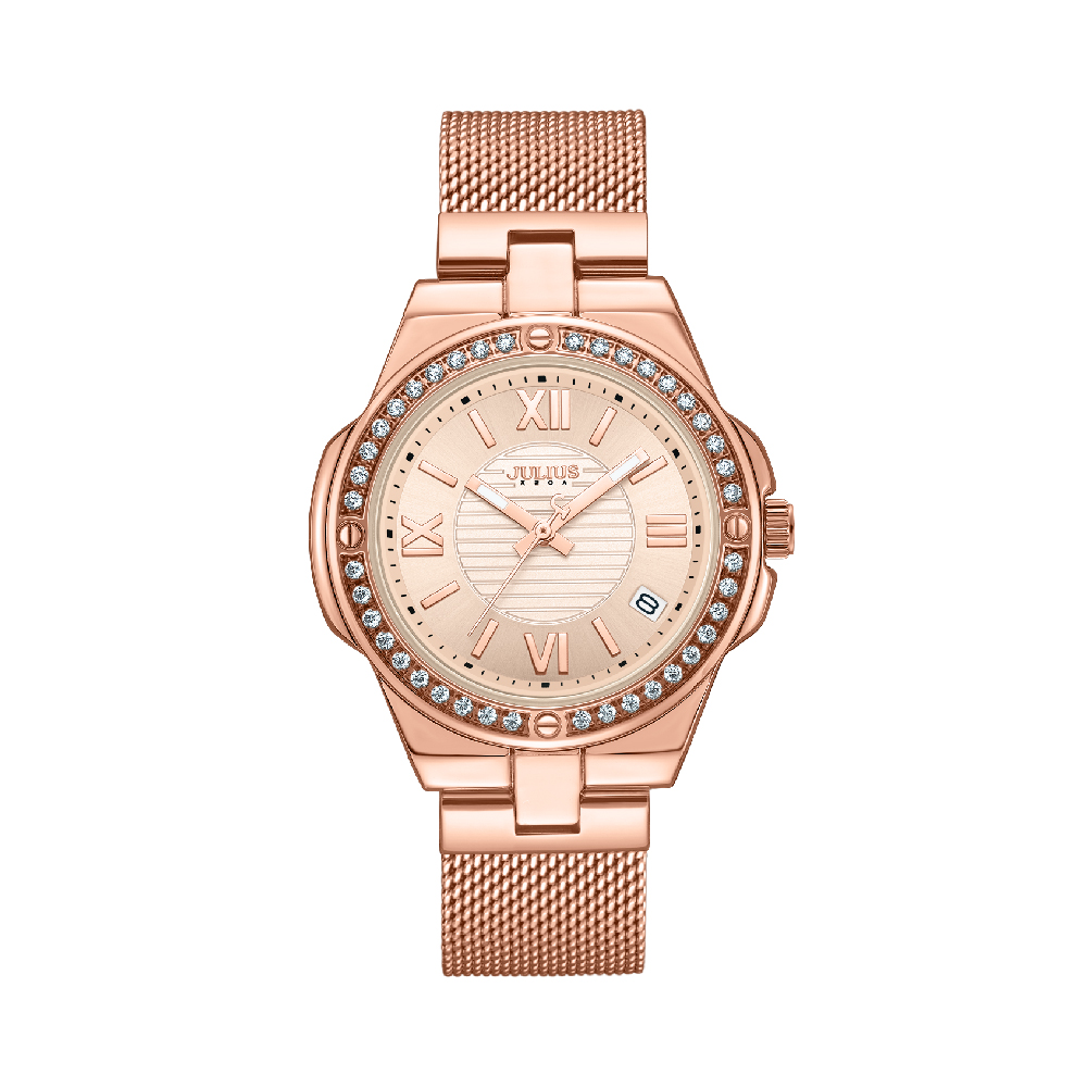นาฬิกา Julius JA-1597 C สายสแตนเลส สีโรสโกลด์