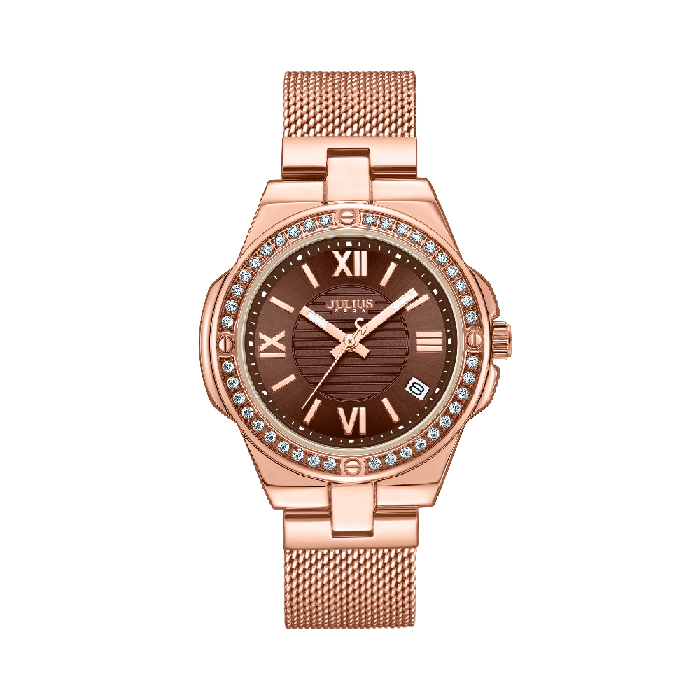 นาฬิกา Julius JA-1597 D สายสแตนเลส สีโรสโกลด์
