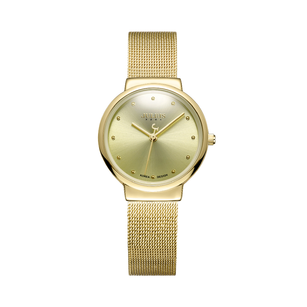 นาฬิกา Julius JA-426 LA สายสแตนเลสถัก สีทอง