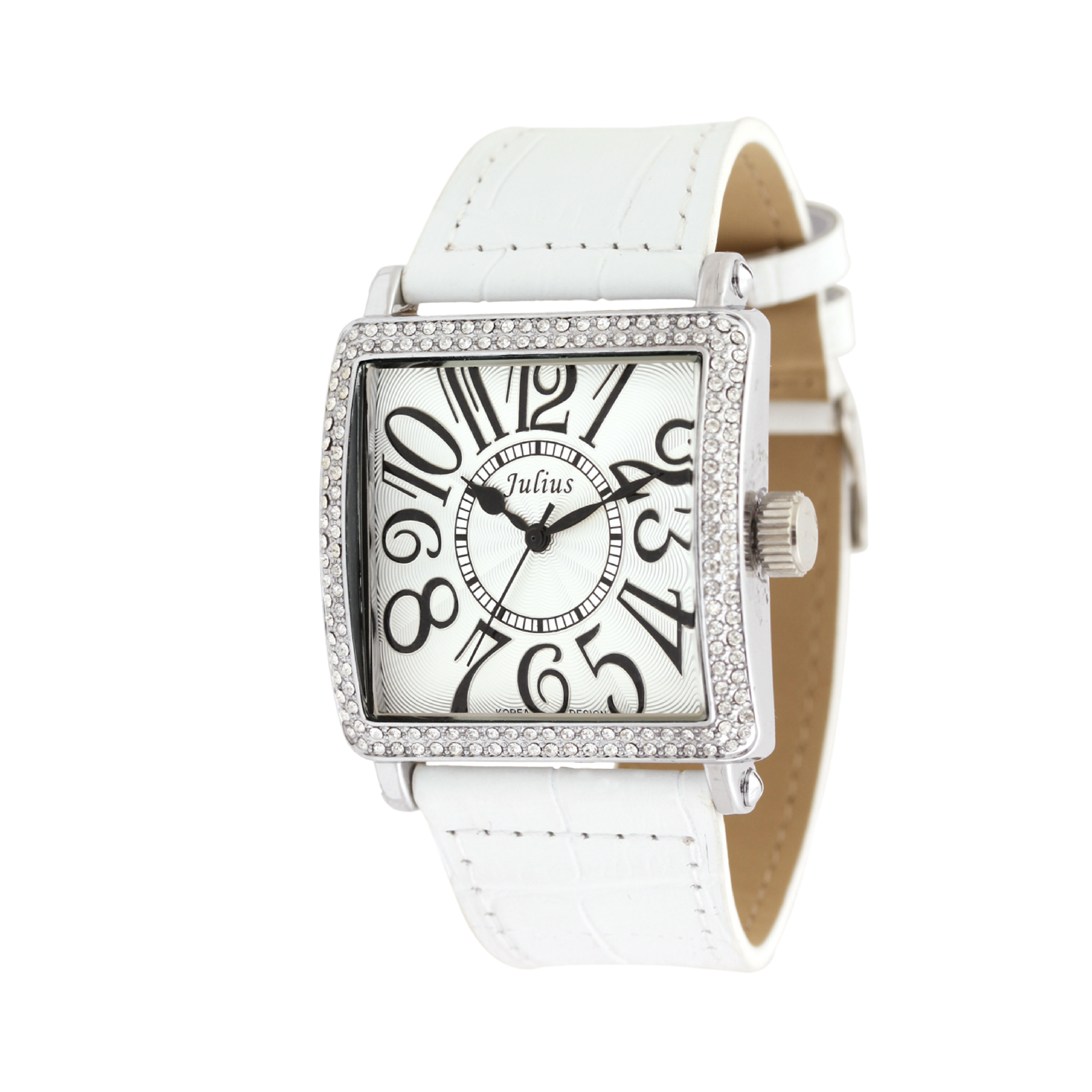 นาฬิกา Julius JA-612 A สายหนัง สีขาว